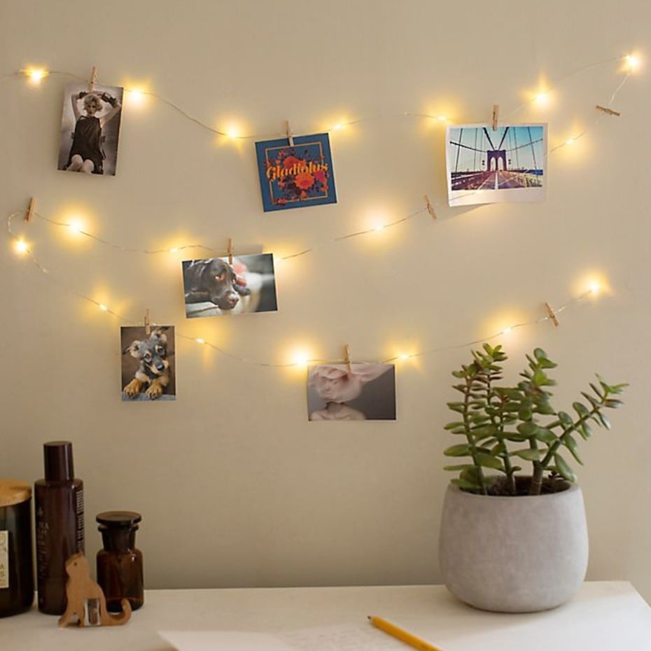 Hang Some Pictures With Twinkle Lights