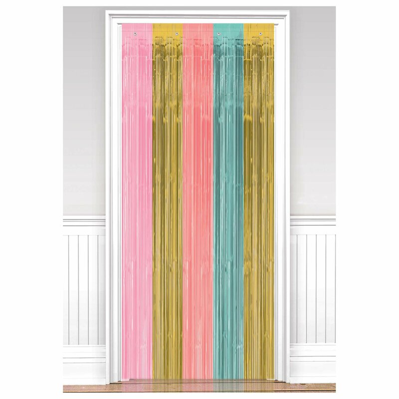 Add Color With A Fun Doorway Curtain