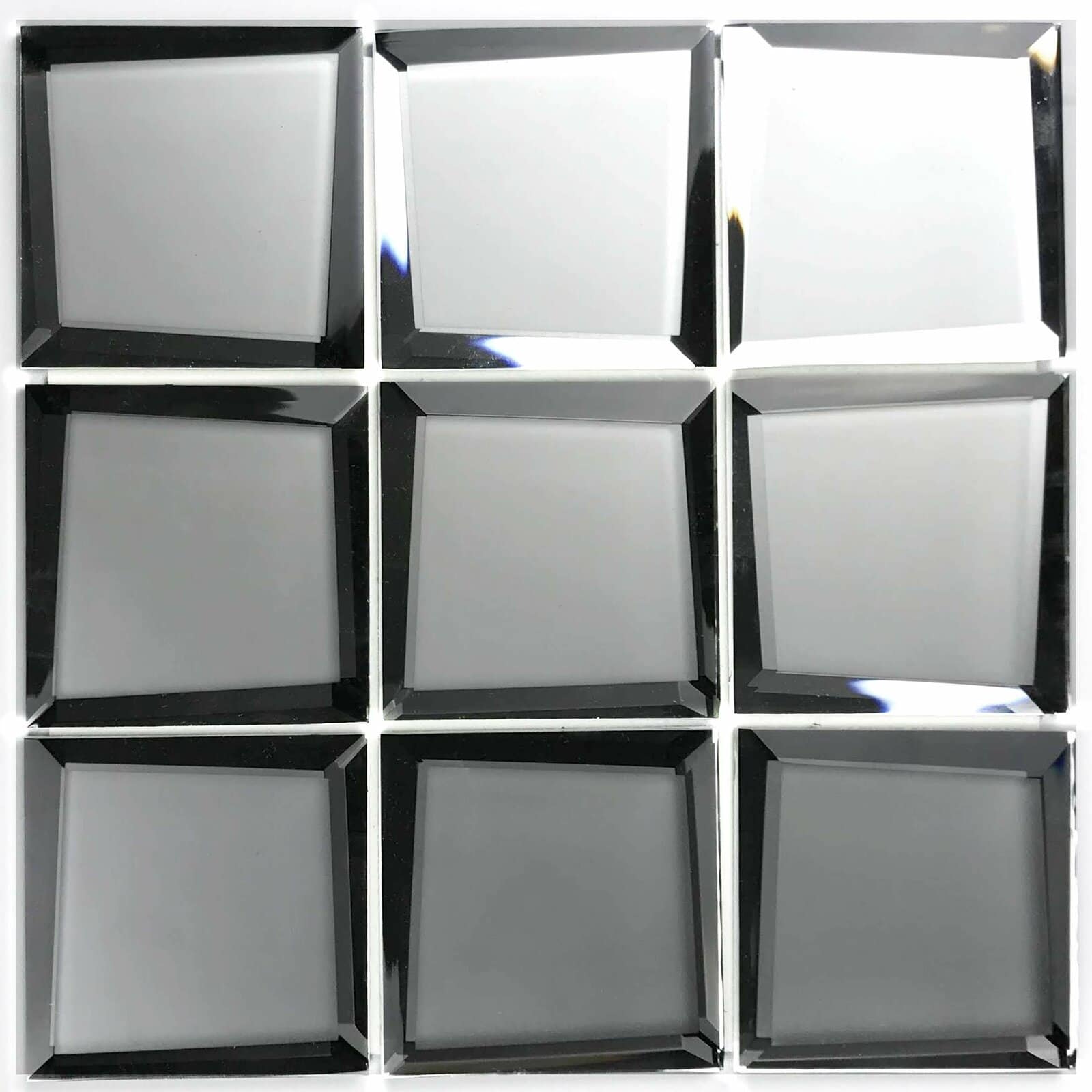 Try Beveled Mirror Tiles - Especially for Dark Rooms or Low Ceilings