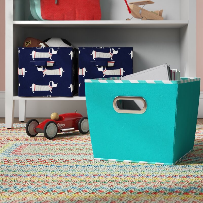 Get Colorful Plastic Storage Bins for a Cheap Dresser Alternative