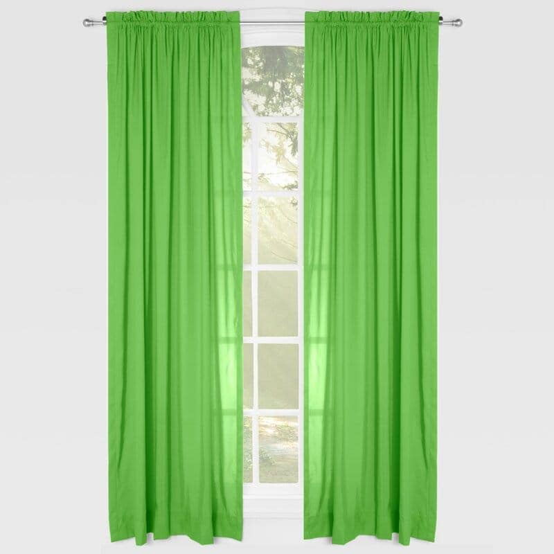 9 Accent With Brightly Colored Curtains