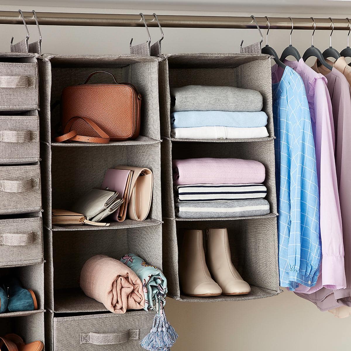 Use a Hanging Rack in Your Closet