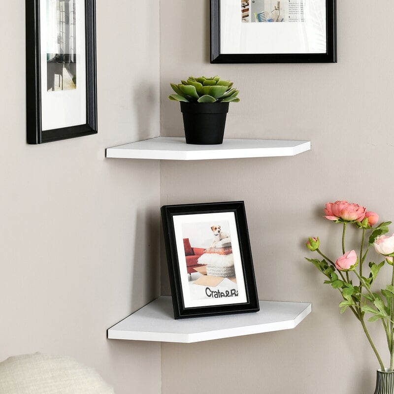 White Floating Shelves