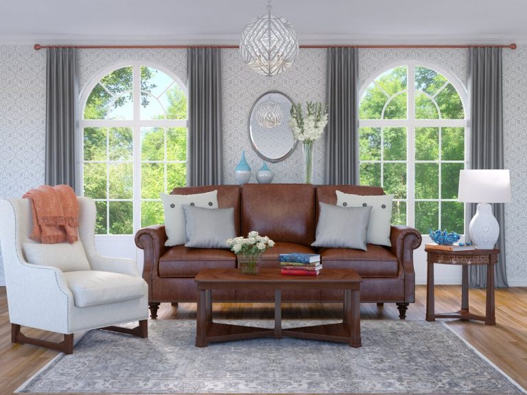 What Color Curtains to go with a Brown Sofa? - 14 Great Ideas