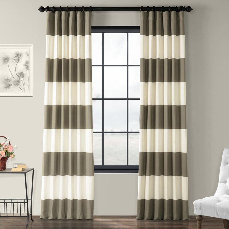 What Curtains Go With Grey Walls 20, Gray White Striped Curtains