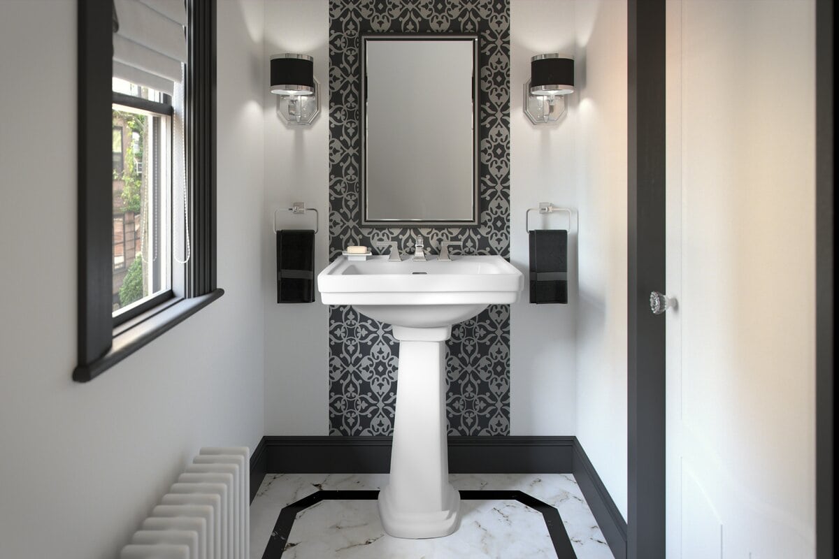 30 Stylish Creative Narrow Bathroom Ideas