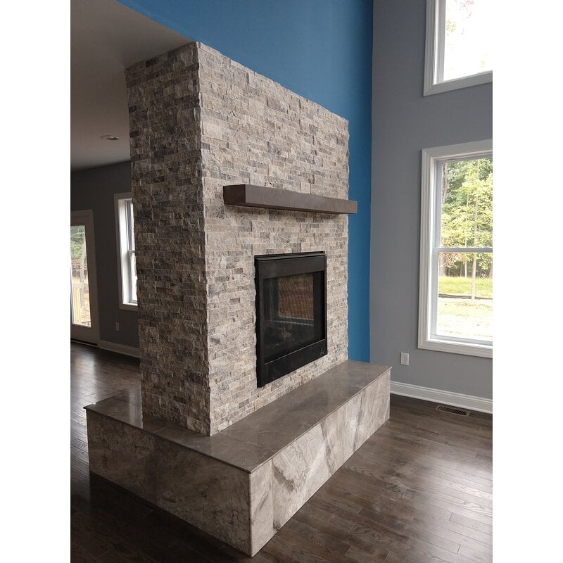 25 Create a Half Wall Fireplace