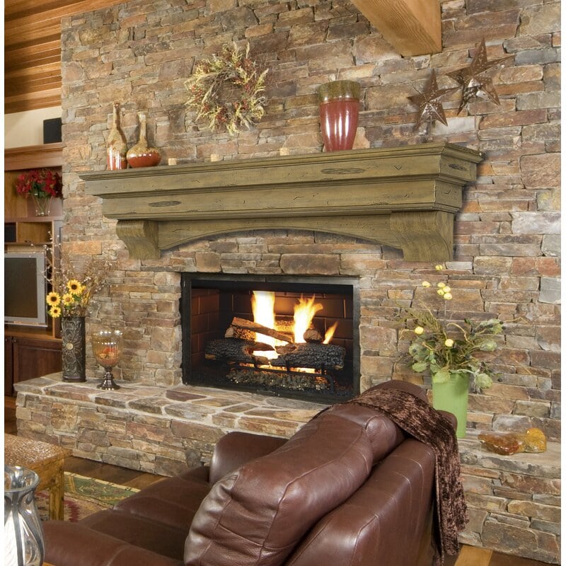 4 A Cozy Brick Fireplace with Seat