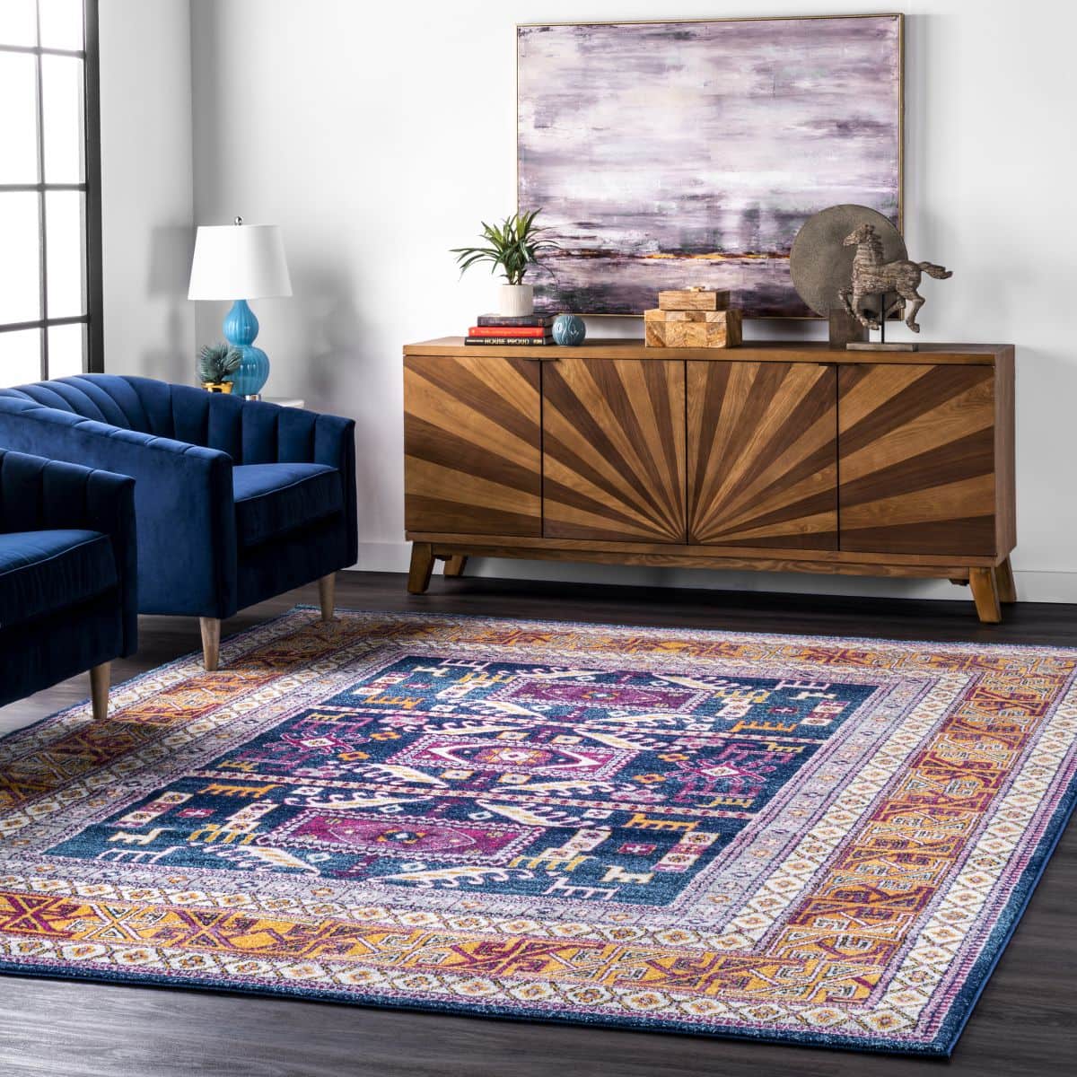 Embrace Color With a Bright Tribal Area Rug