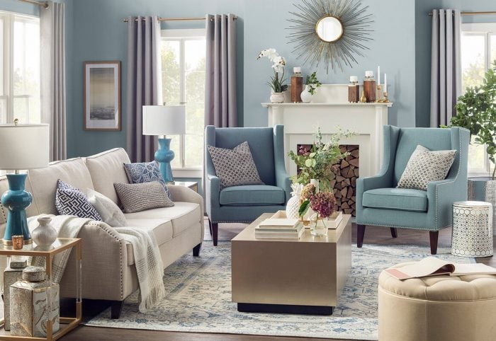 What Color Curtain Goes With Blue Walls? - 16 Ideas