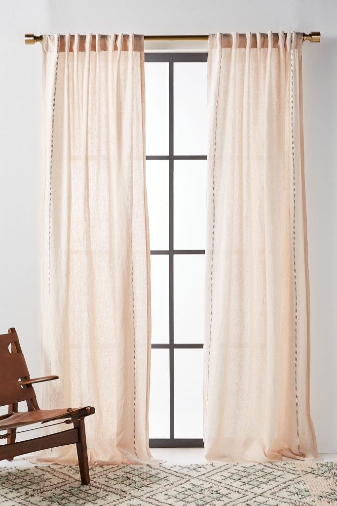 Stitched Linen Curtain