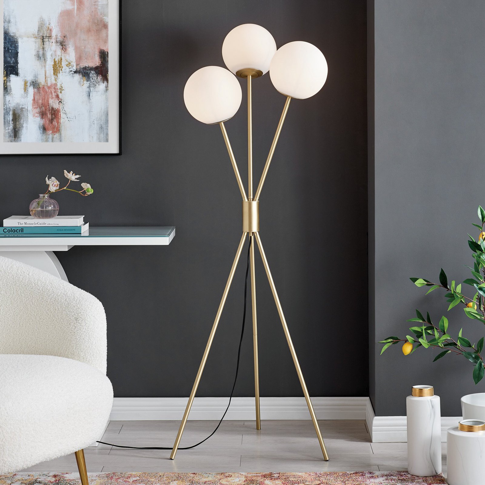 Leos 59” Tripod Floor Lamp