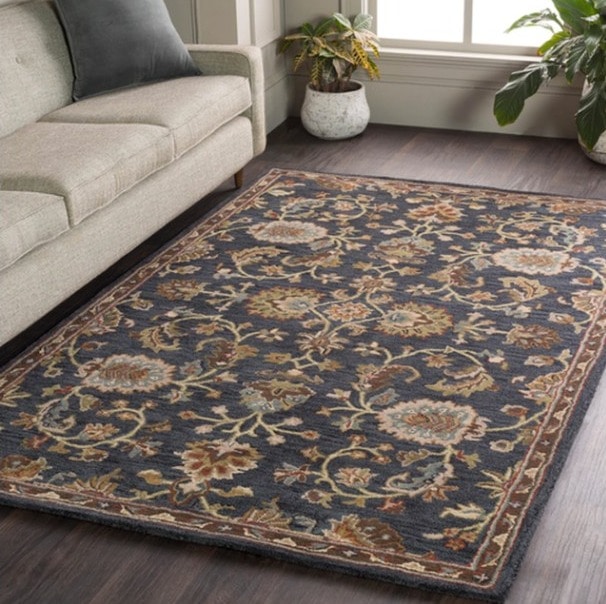 A Traditional Floral Area Rug