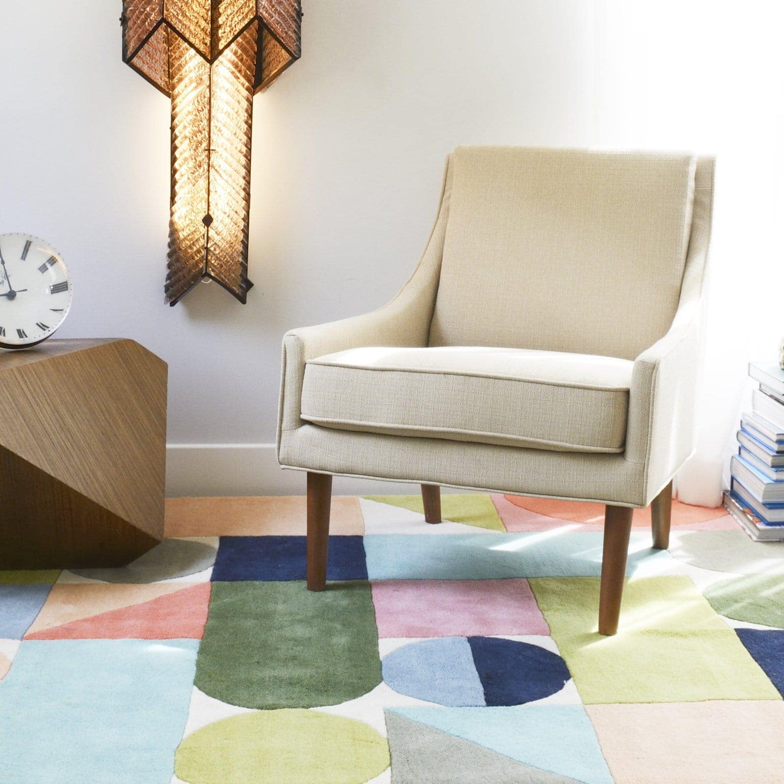 Geometric Handmade Tufted Wool Rug