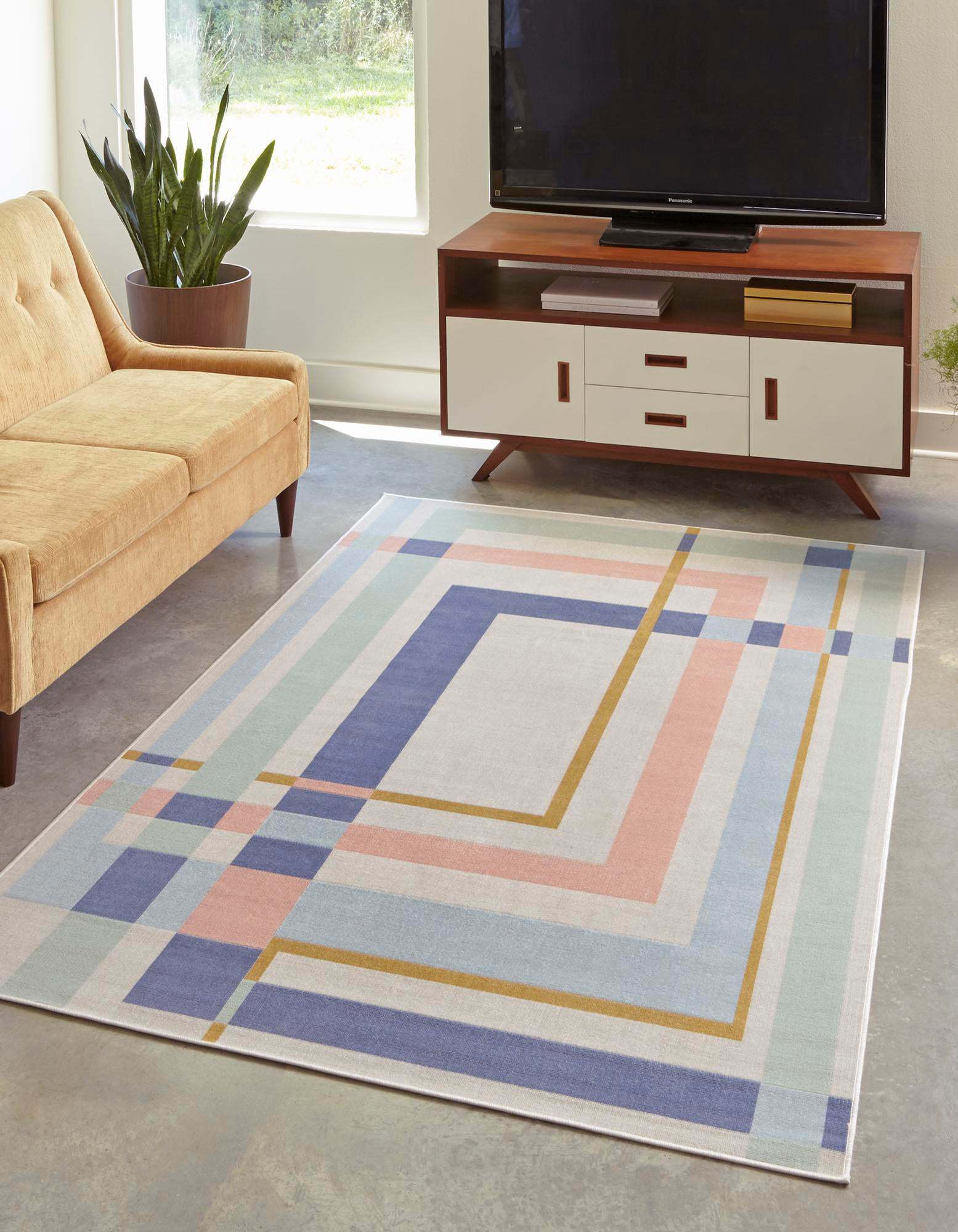 Mid-Century Modern Lotus Rug