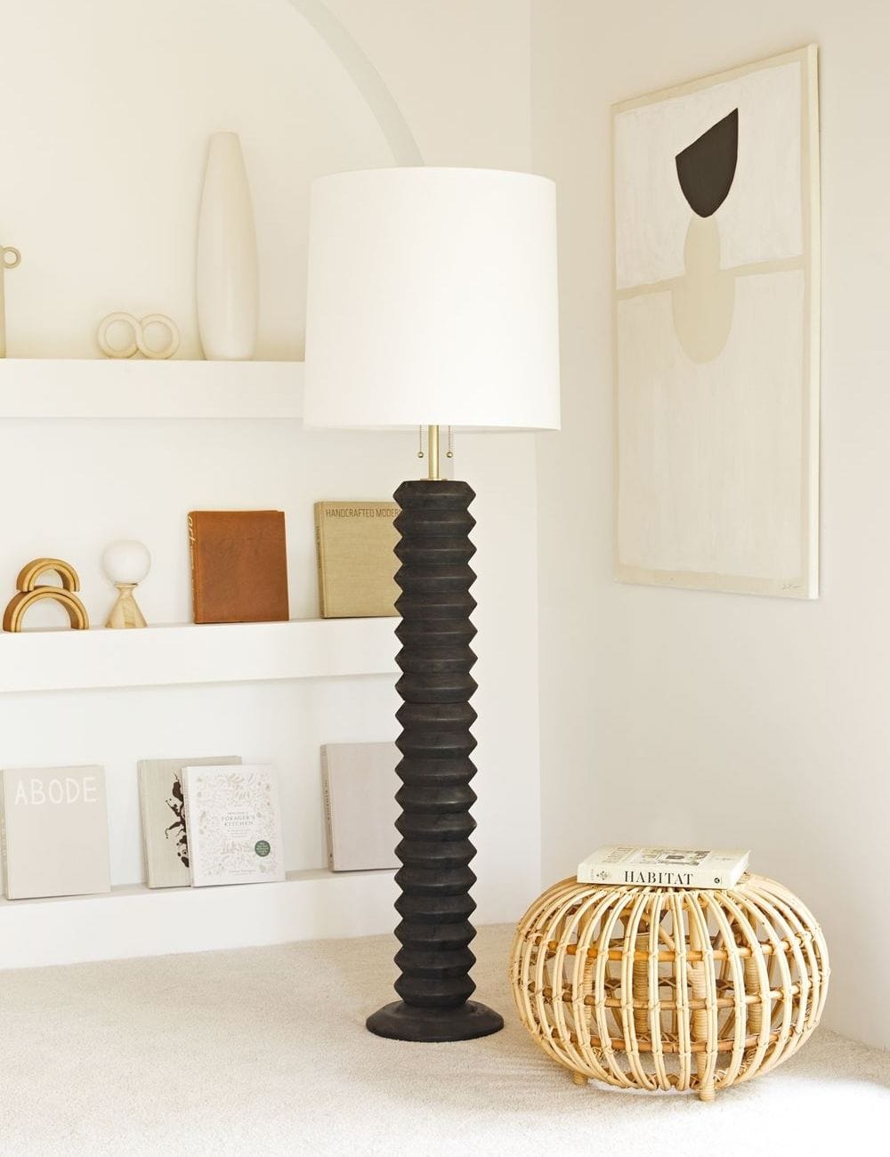 Coastal Living Ebony Accordion Floor Lamp