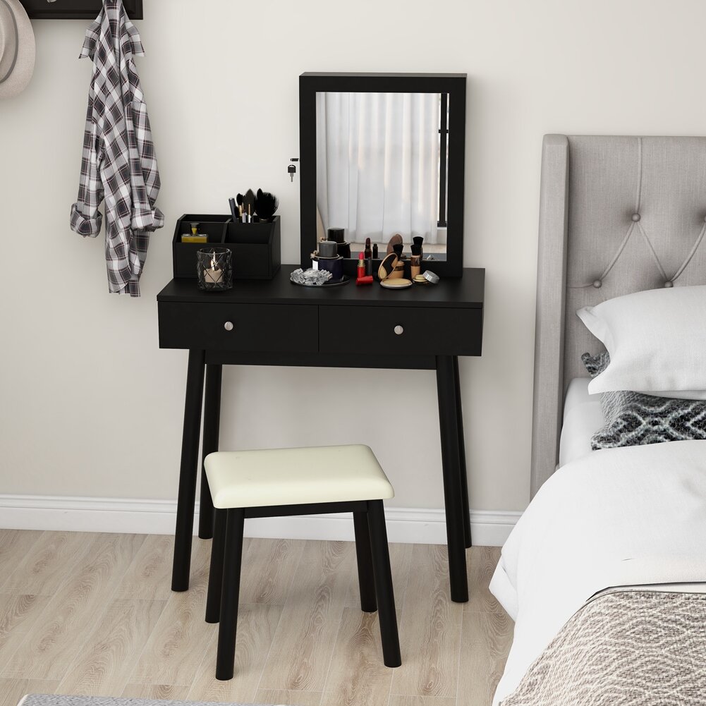 12 Vanity Ideas For Small Bedrooms, Small Bedroom Vanity With Storage