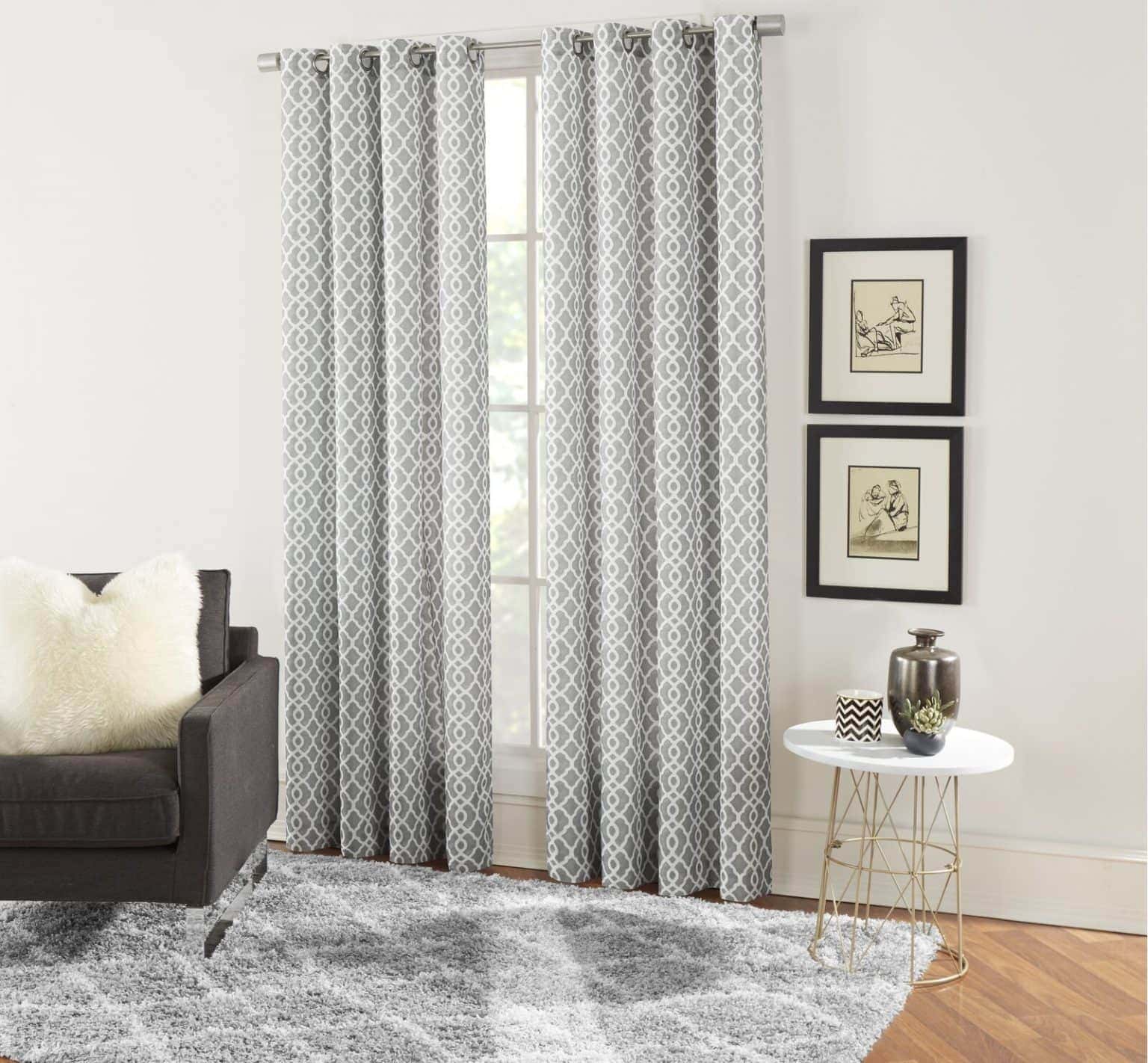 9 Light Grey Patterned Curtains For A Simple Chic Look 1536x1422 