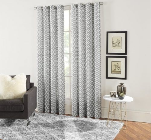 9 Light Grey Patterned Curtains For A Simple Chic Look 500x463 