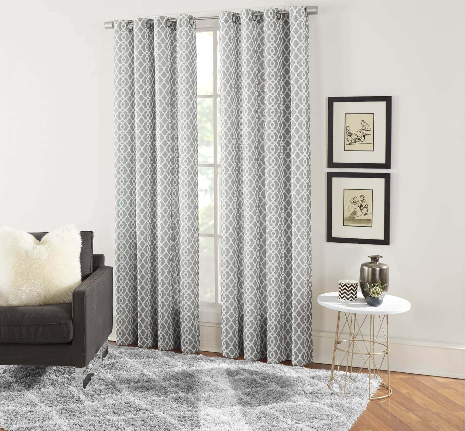 9 Light Grey Patterned Curtains For A Simple Chic Look 