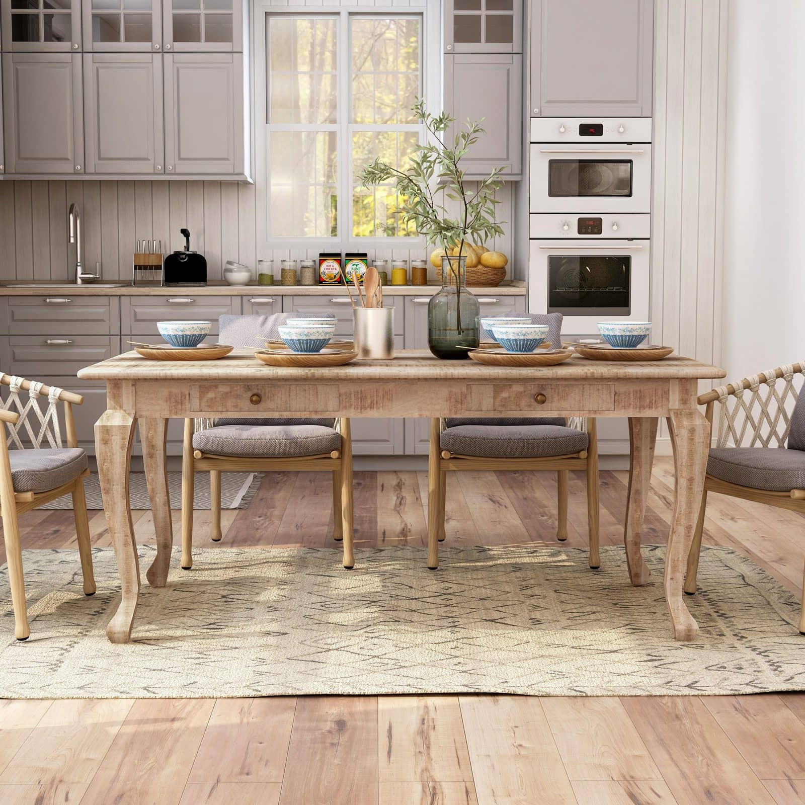 Angelita Mango Solid Wood Dining Table