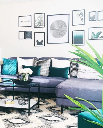 15 Teal And Grey Living Room Ideas