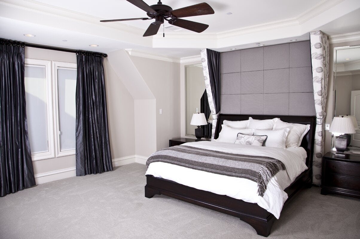 Go With A Grey, Black, And White Bedroom