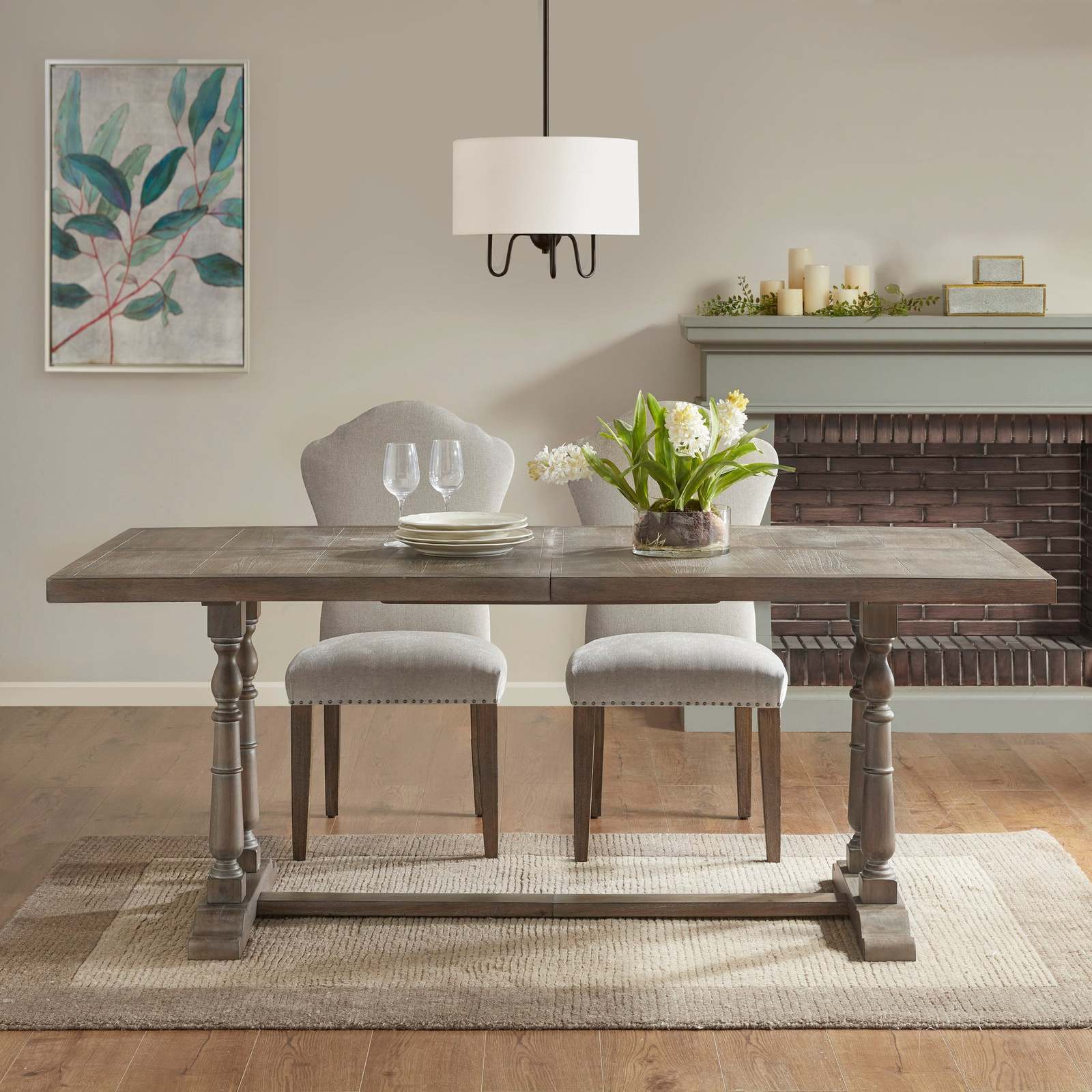 Martha Stewart Grey Rectangular Dining Table