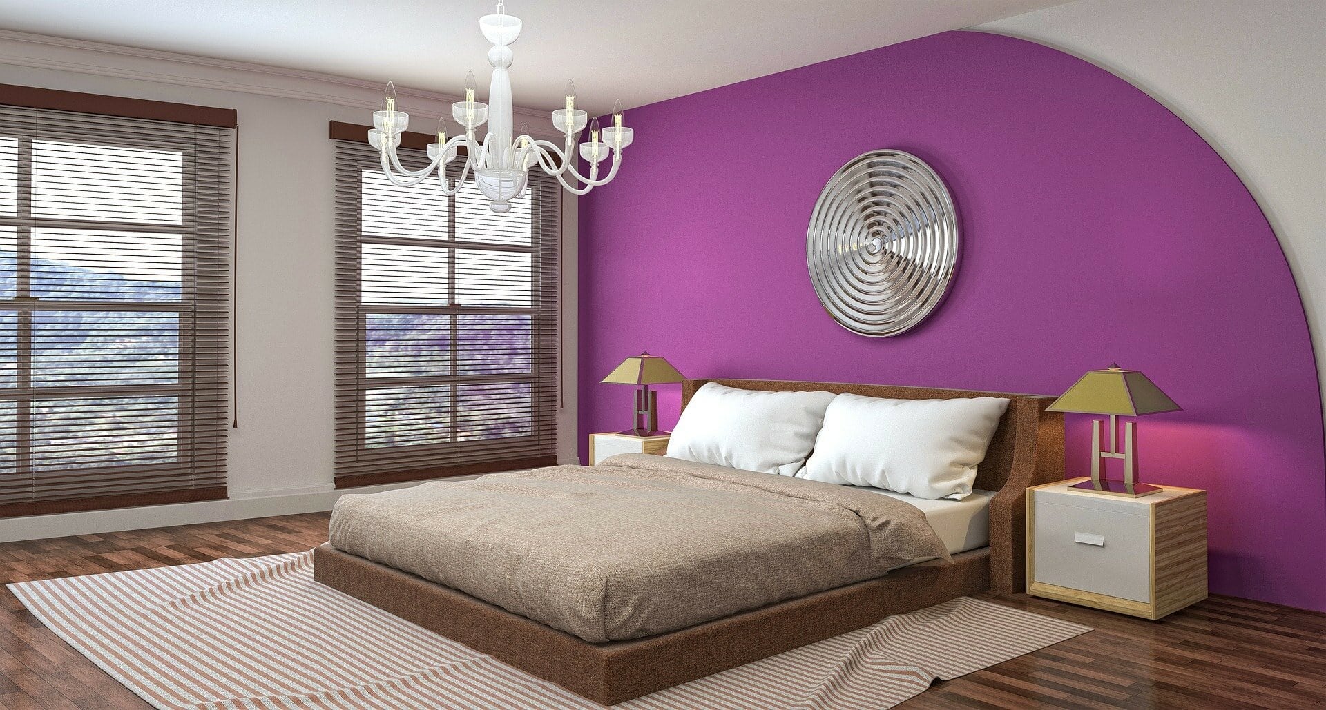 Add Some Drama With a Purple Accent Wall