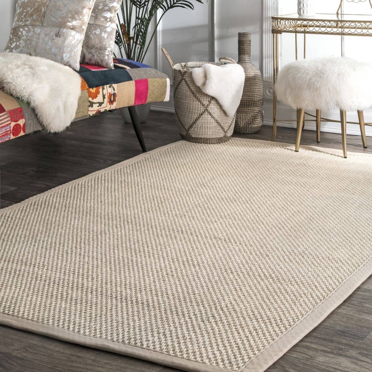 24"x72" Great Throw Rug for High Traffic Rag Rug Runner in Sage Green Cotton 