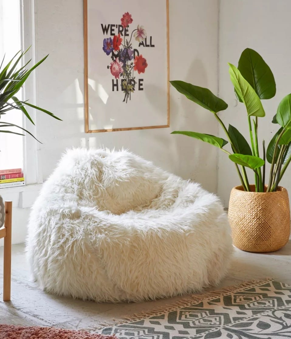 Furry Bean Bag Chair