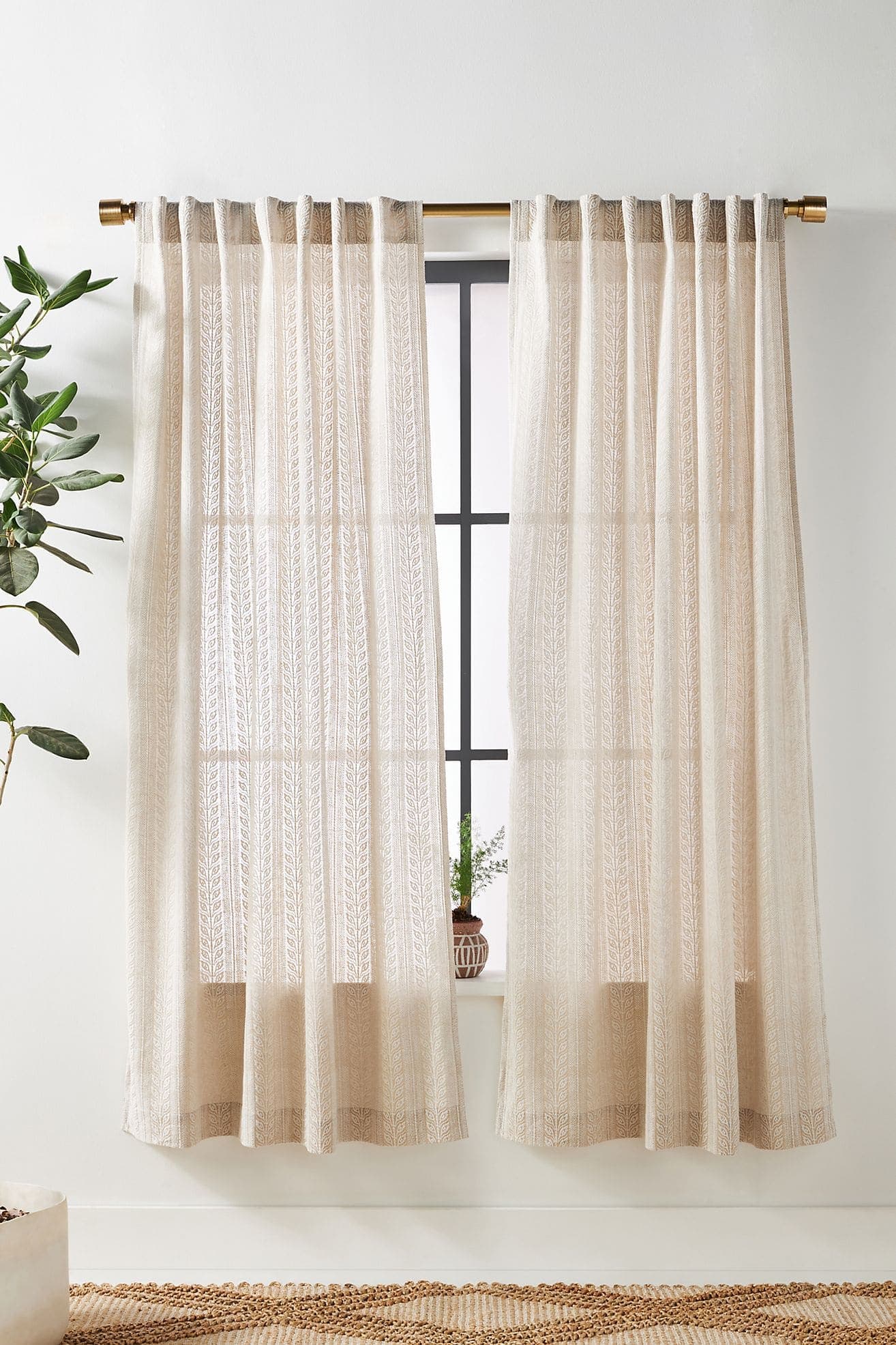 Embroidered Cantrelle Curtains