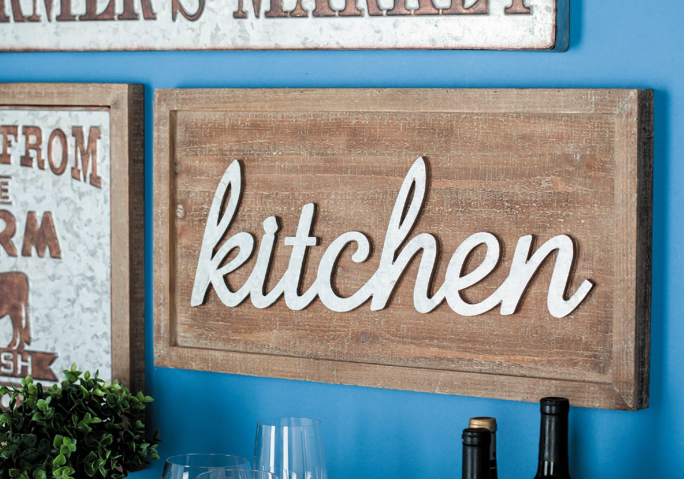 Wooden Kitchen Wall Sign