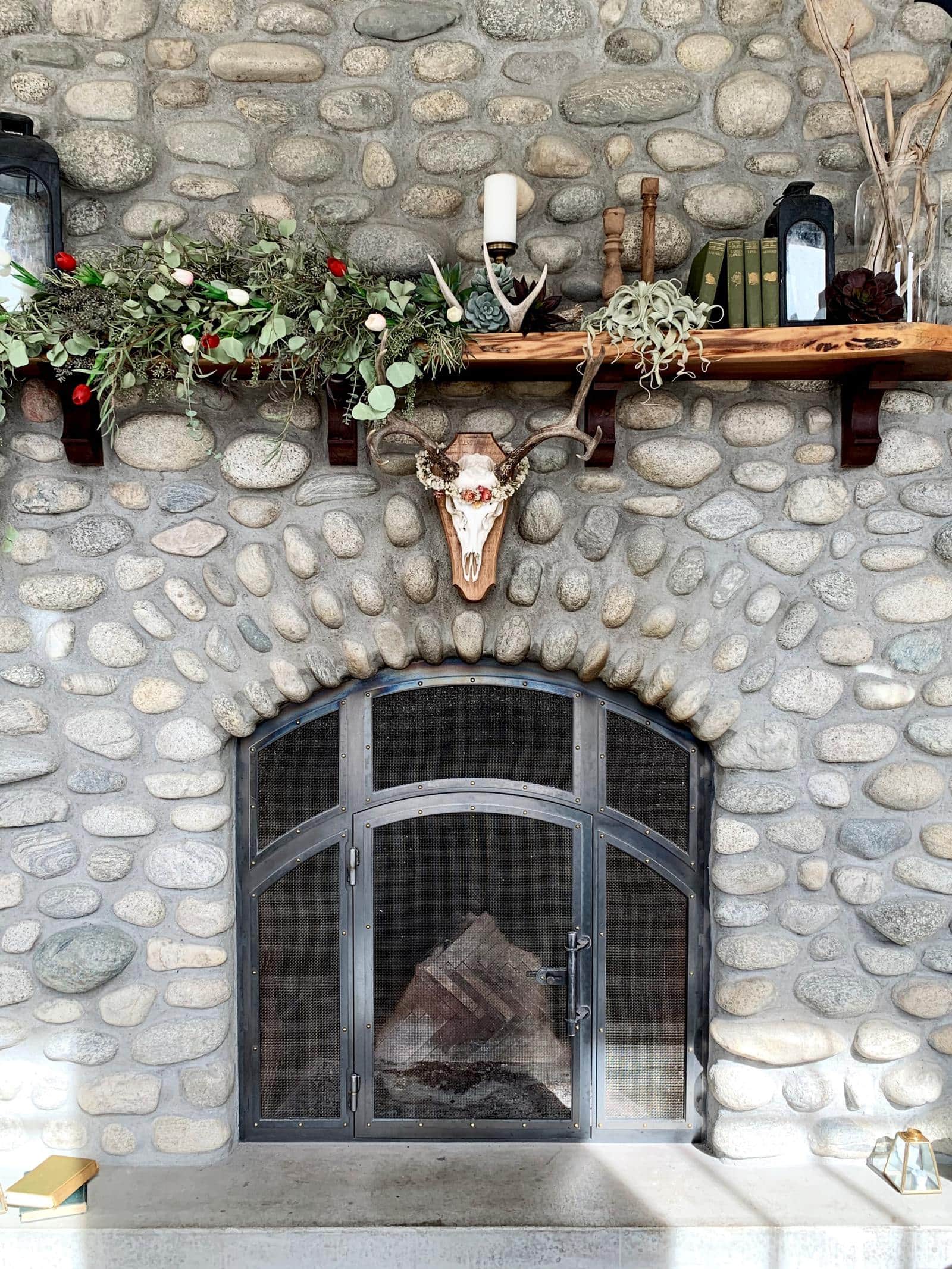 Rustic and Whimsical Mantle Idea