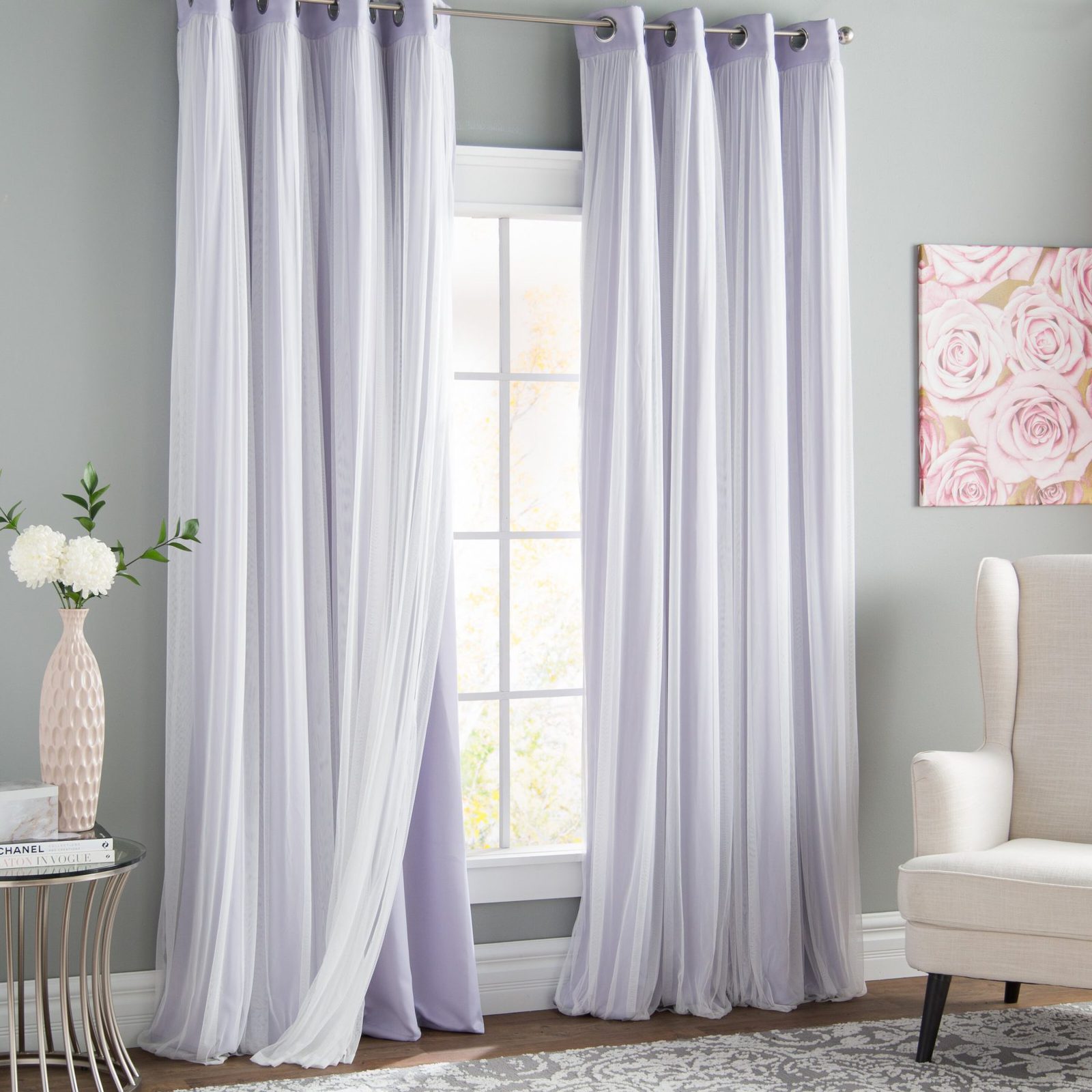 What Color Curtains Go With Beige Walls 15 Ideas   11 Tulle Overlay Lilac Curtains 1800x1800 