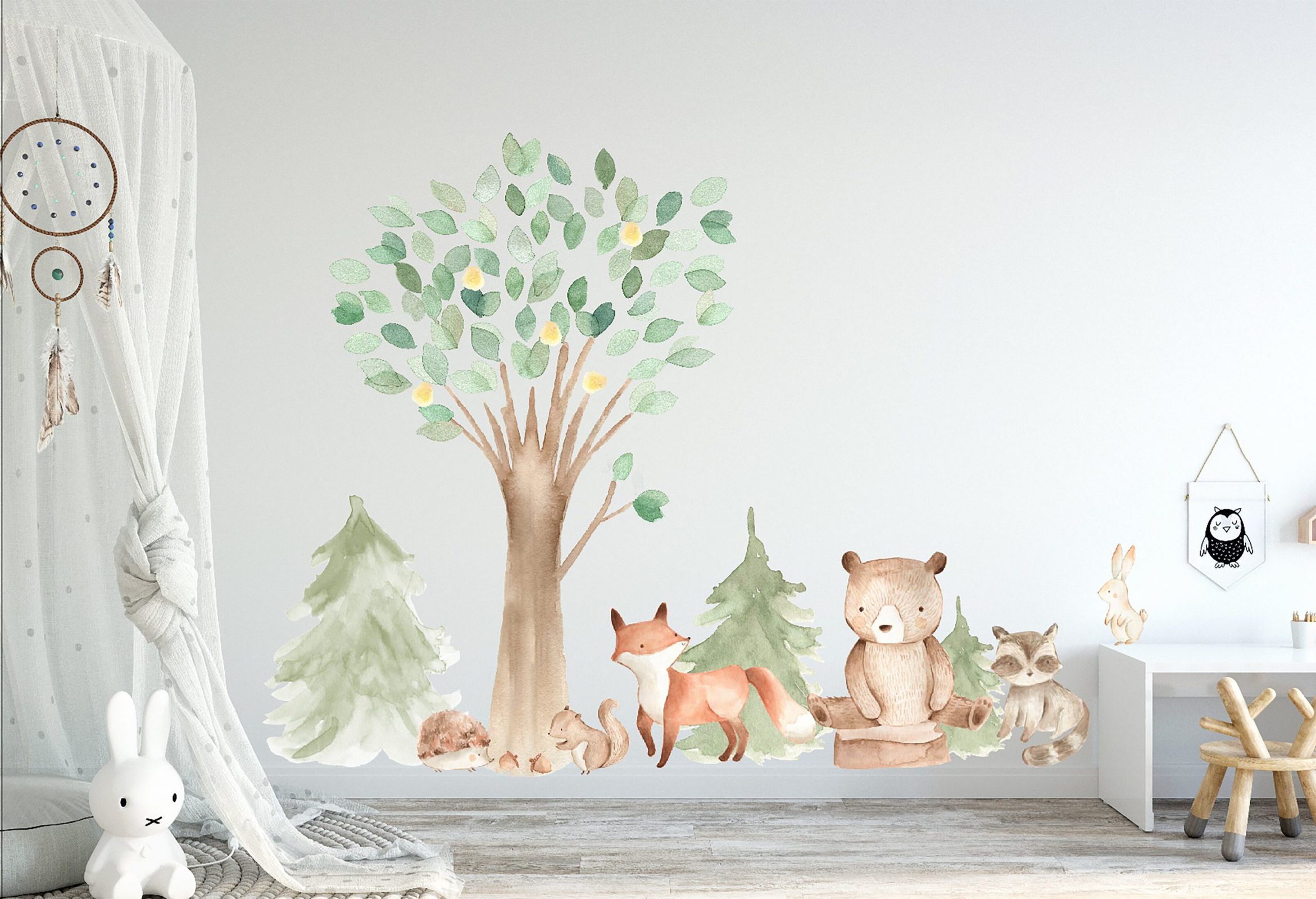 Woodland Animals Wall Decal Set