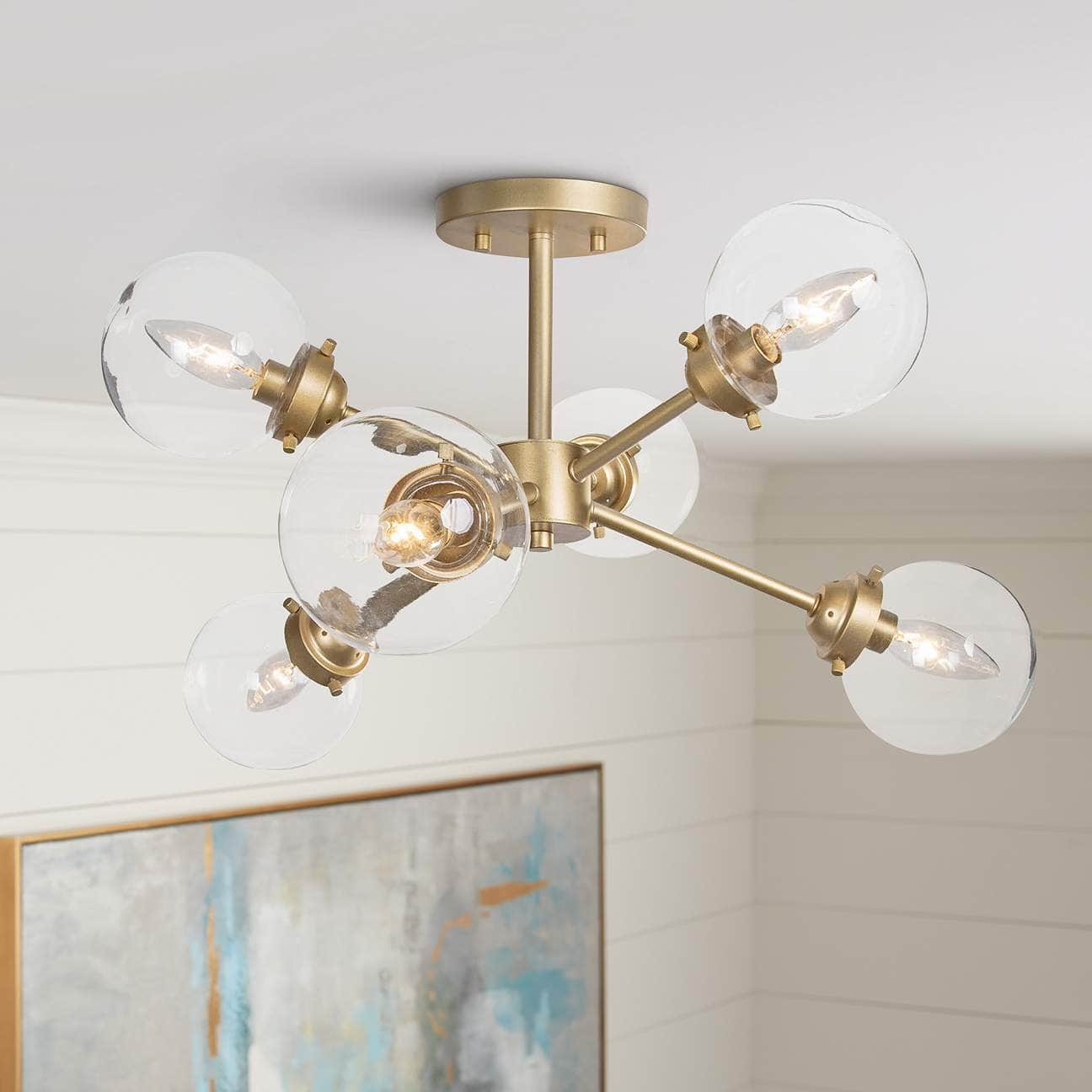 A Glam Sputnik Ceiling Light