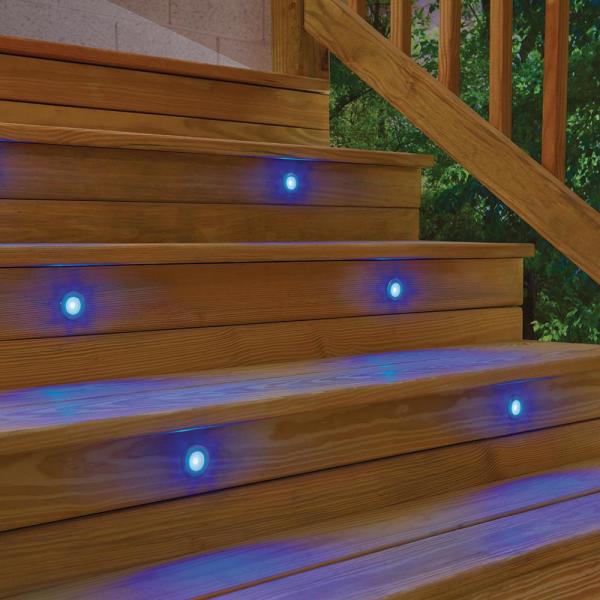Change Things Up With Multicolored LED Step Lights