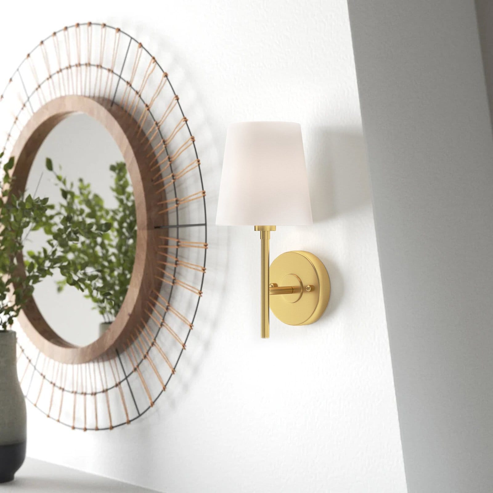 Use Dimmable Wall Sconces as an Additional Light Source