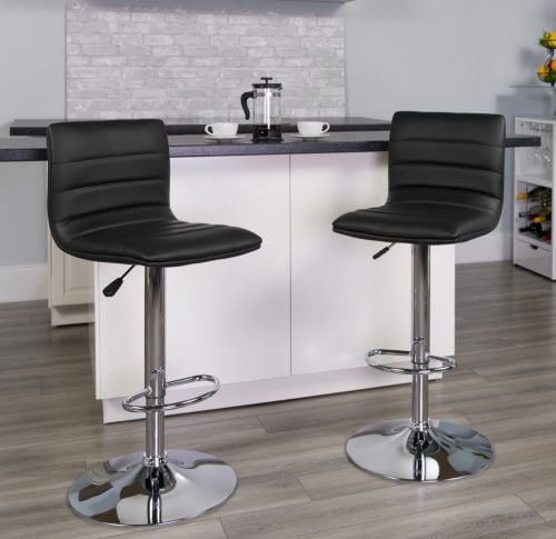 10 Add A Modern Flair With These Black Kitchen Island Bar Stools 500x485 