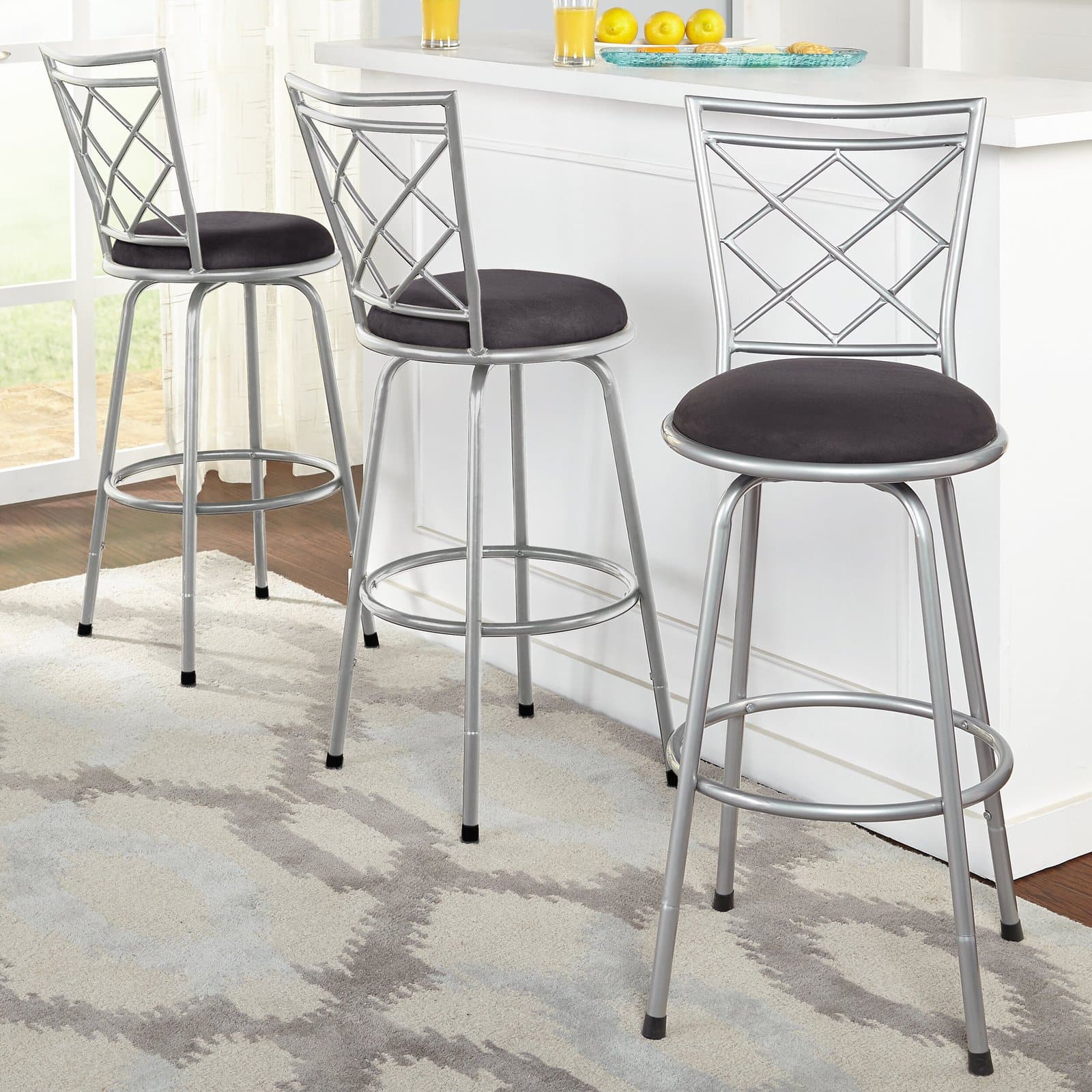 Dining Chair Style Kitchen Island Stools With Backs