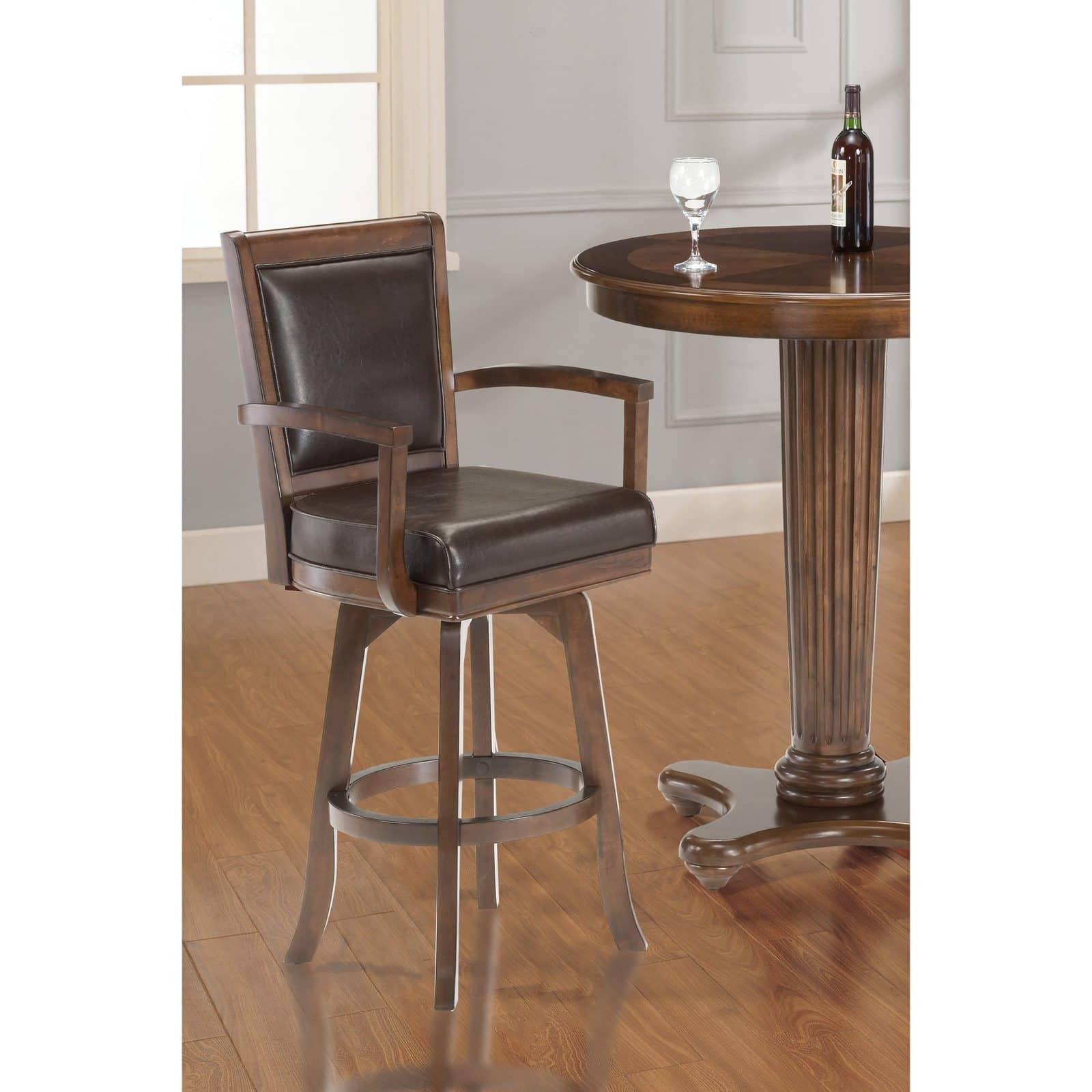 Leather Swivel Stools add Elegance with No Effort