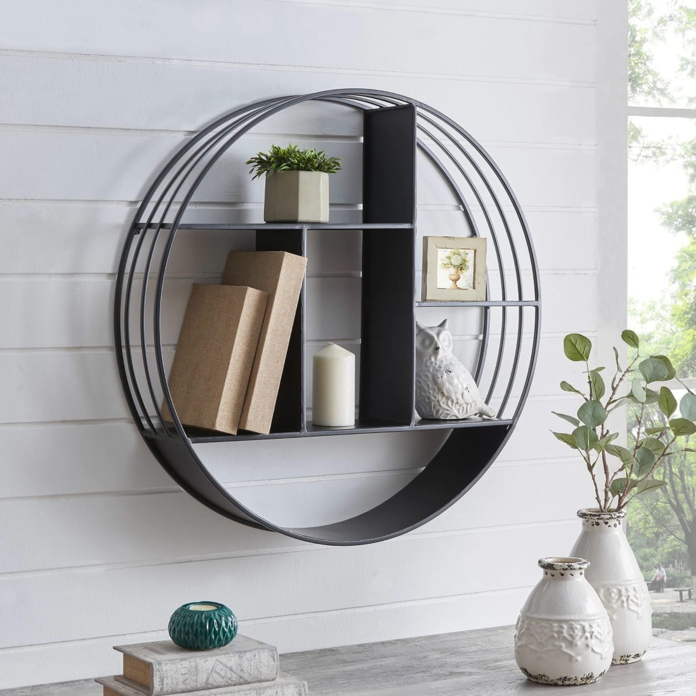 Circular Metal Industrial Shelf