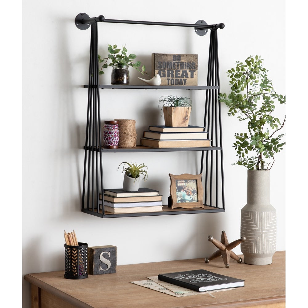 Stylish Black Hanging Shelf