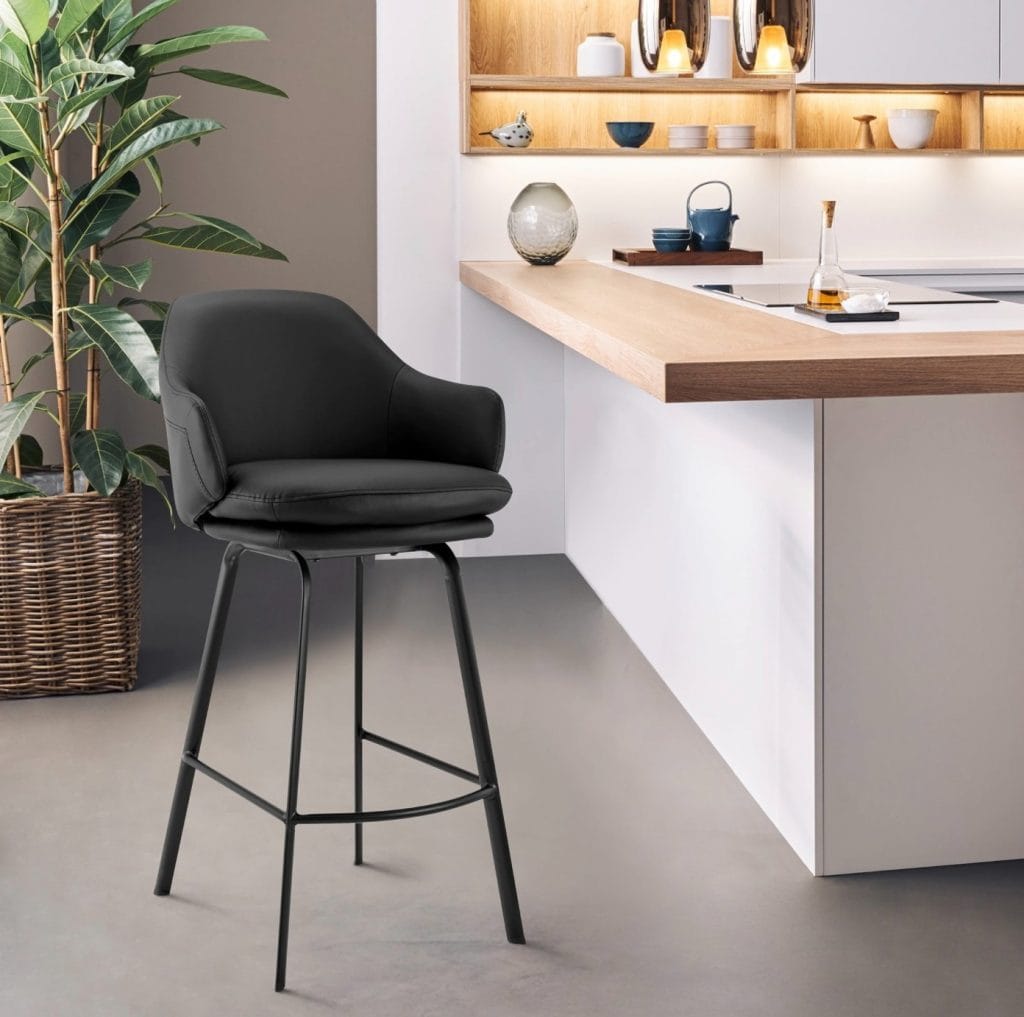 8 Add Some Luxury With These Faux Leather Counter Stools With Backs 1024x1017 