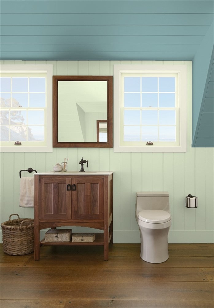 1 Bathroom in Budding Green by Benjamin Moore