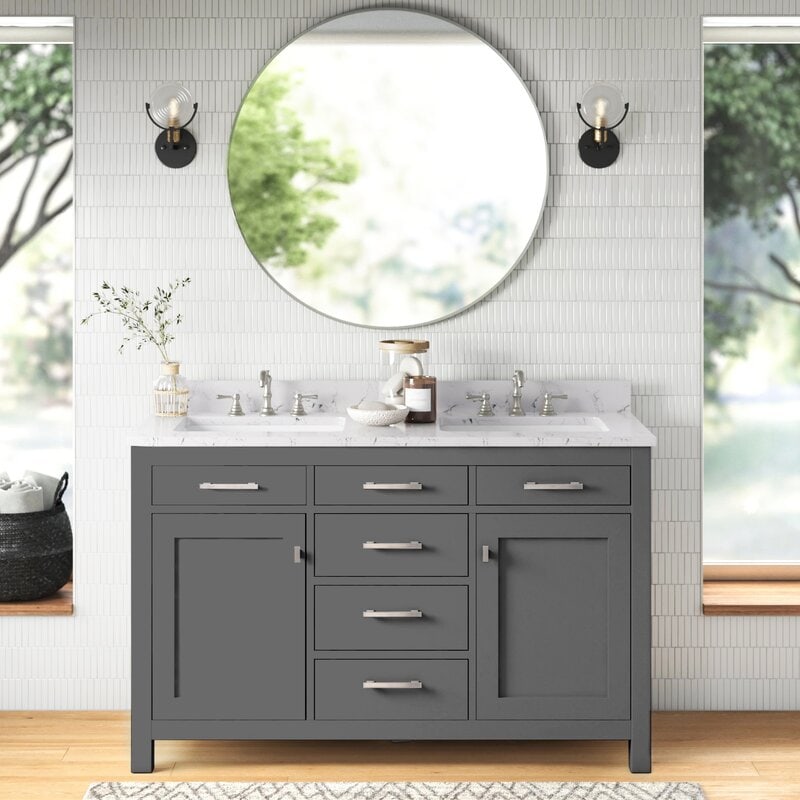 Go with a Narrower Vanity for Small Bathrooms