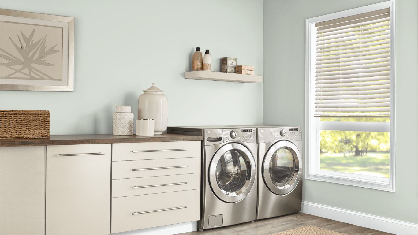 10 Laundry Room in Shy Green by Behr