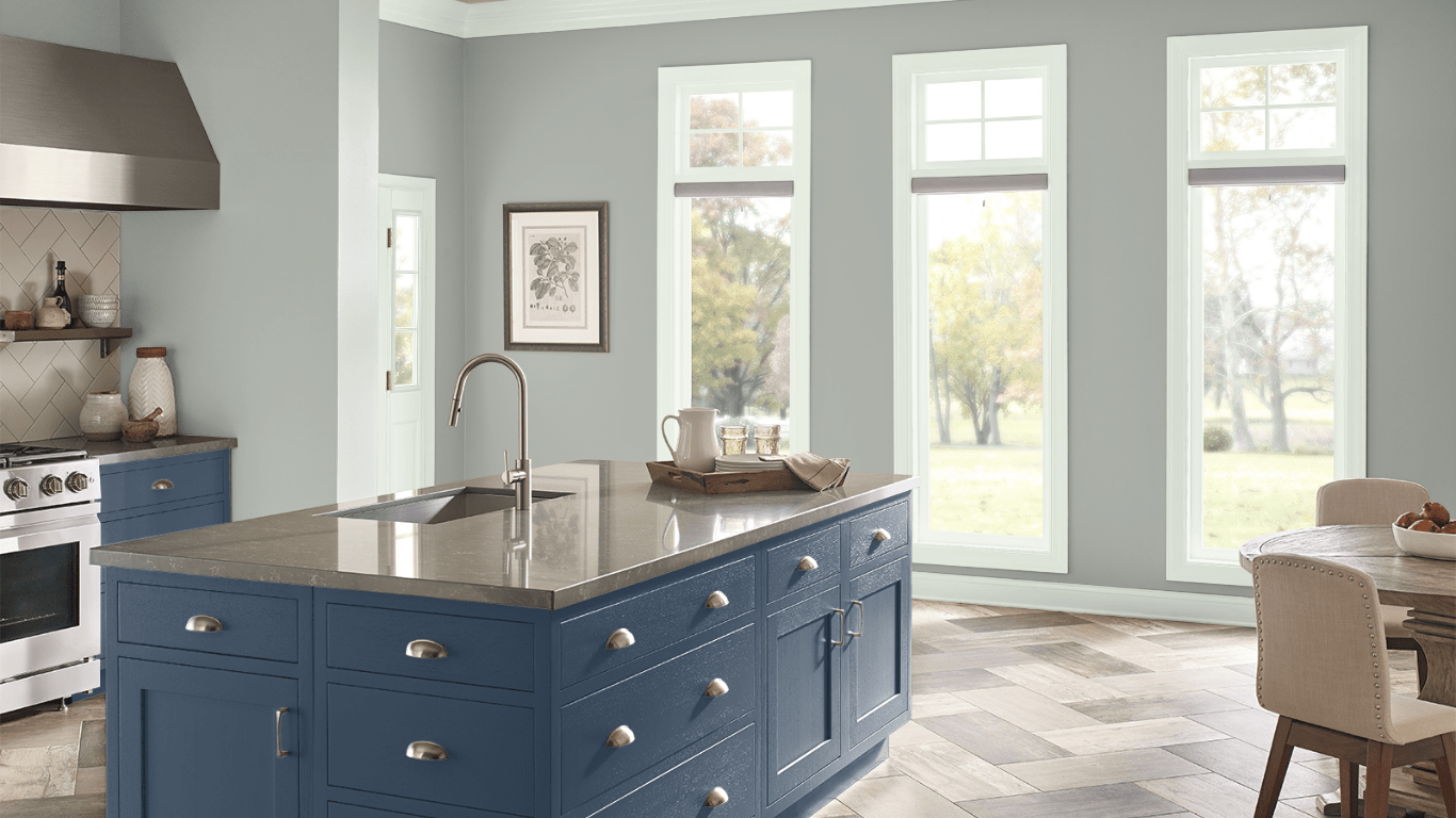 12 Kitchen in Compass Blue by Behr