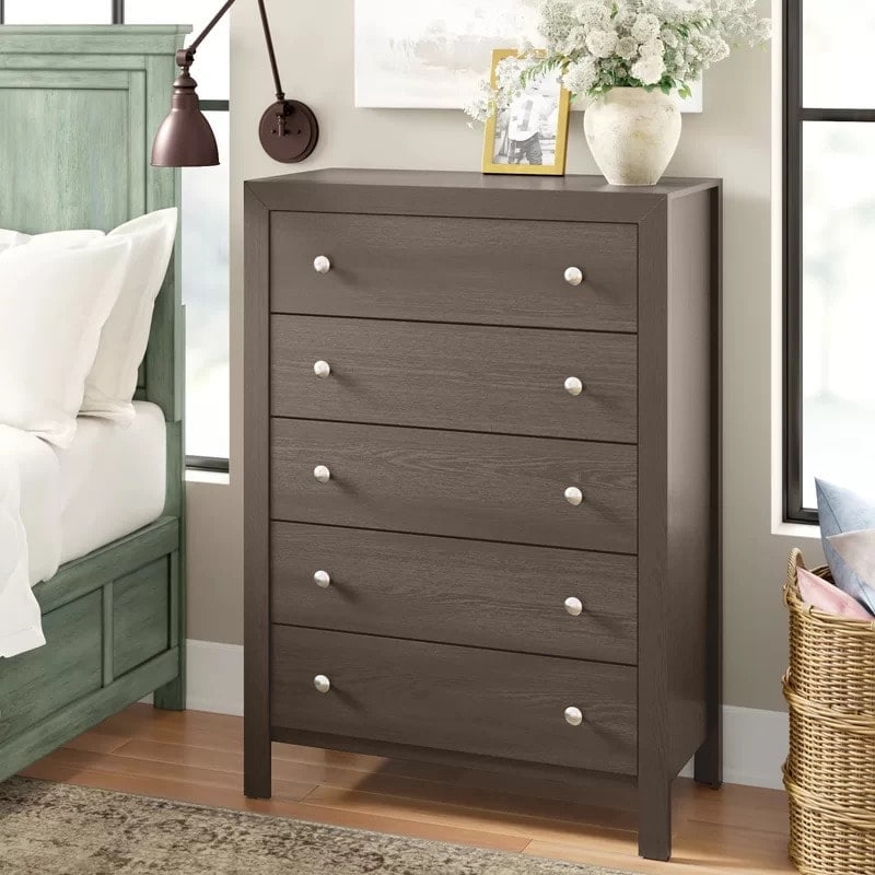 Use a Simple Chest of Drawers as a Tall Nightstand